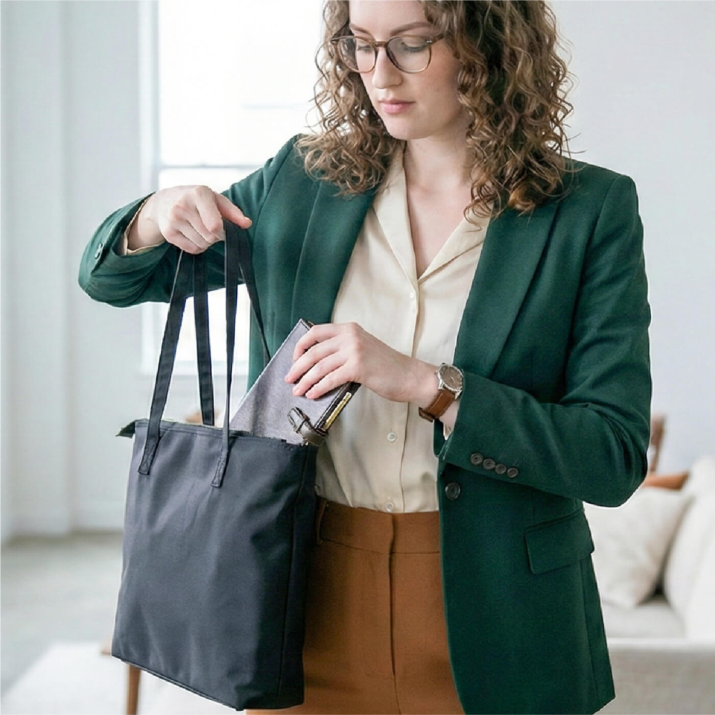 【撥水×抗菌】隠しポケット３秒アクセス！5ポケットで探さない79％軽量トートBALISTAIR